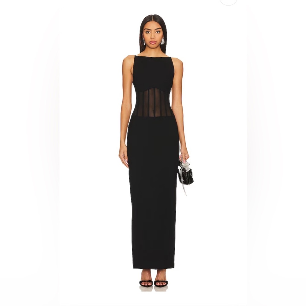 Camellia Maxi Dress in Black